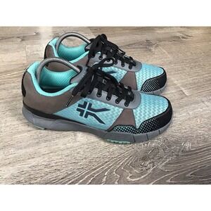 KURU Quantum Shoes Womens 9.5 Wide Blue Gray Mesh Athletic Walking Sneakers